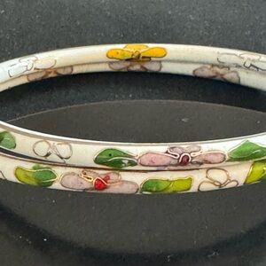 Sunny Enamel Floral Cloisonné Bracelet Set
